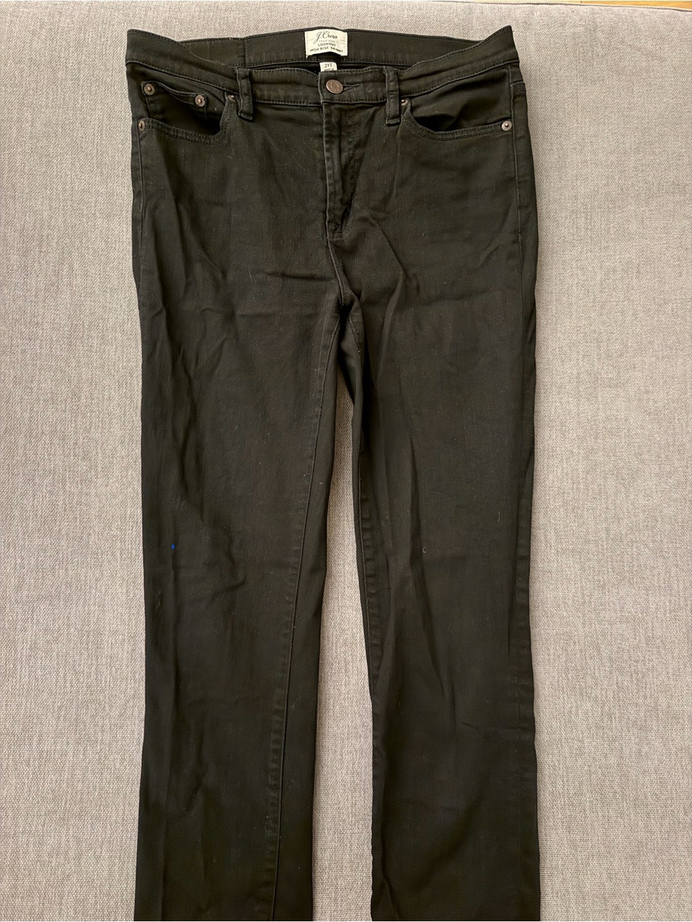 J. Crew Women’s Lookout Hugh rise skinny Black Jeans - 29T